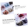 Baluue 3sets DIY Nail Set Sequin Glitter Nail Art Stickers