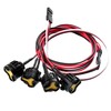 Chanjorlin RC Simulation LED Headlight Spotlight 3-Channel Remote Controlled Searchlight
