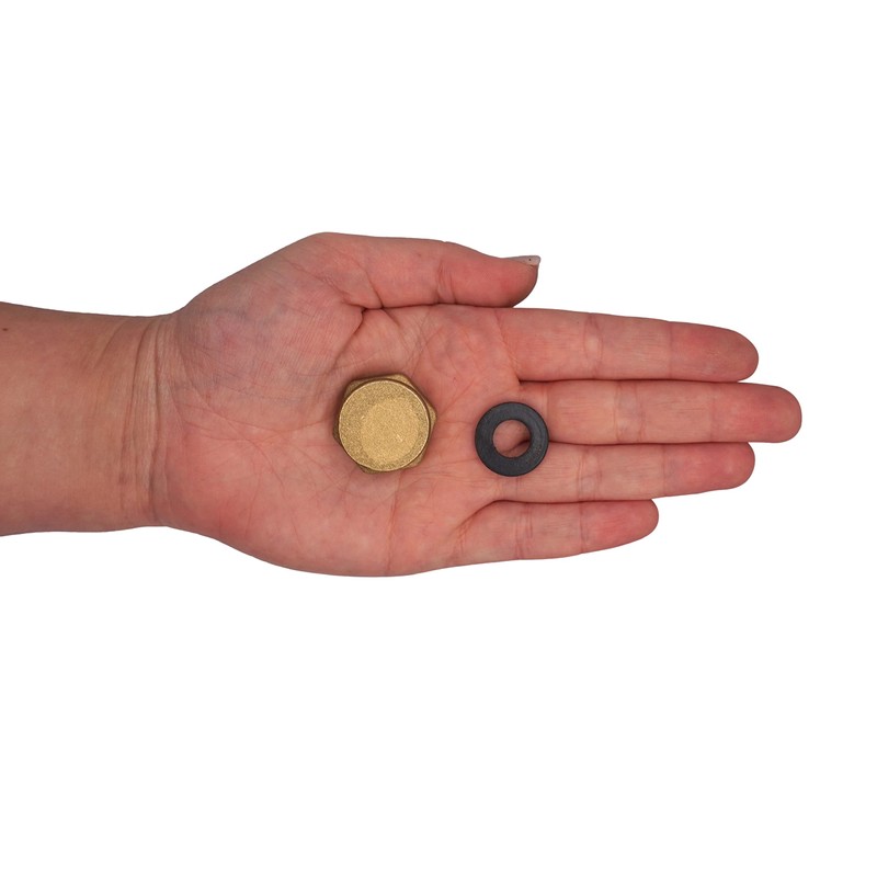 SKIR'CO (Pack of 4) Brass 1/2 Inch Pipe Cap with