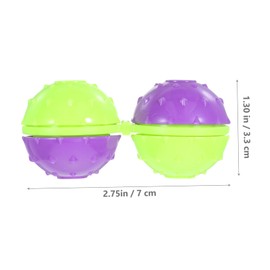 KOMBIUDA 2pcs Portable Massage Balls Multifunctional Hand for Muscle Relaxation Conjoined Design for Stress Relief for Home Travel Use