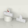 Plug Adapter,3 Way Plug Adapter UK Surge Protector Socket Adapter
