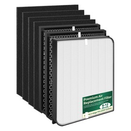 7-Pack AD3500 Replacement Filter Compatible with AirDoctor 3000 Series Air Purifier, fits Model 3000 3500 3500i, Includes 1 Premium Filter + 2 Carbon Filters + 4 Pre-Filters, # ADF3001 ADF3002 ADF3003