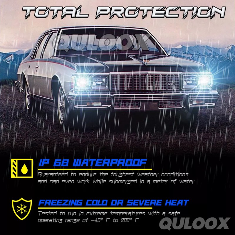 QULOOX Fit Chevy C10 Pickup truck 1981-1986 DOT 4PCS 4x6"