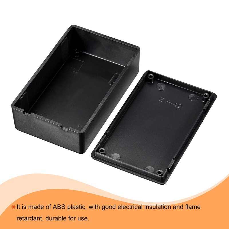 sourcing map Mini Dustproof Junction Box 80x50x26mm ABS for Electrical