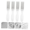 DOITOOL 4pcs Double-sided Stainless Steel Foot File Foot Exfoliating Tool