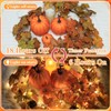 6 Ft Artificial Fall Garland with Lights - Autumn Maple
