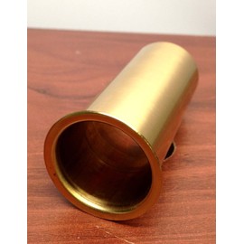 Marine Boat Polished Brass Drain Tube 1.25" by 3" TRANSOM MOTORWELL LIVEWELL USE