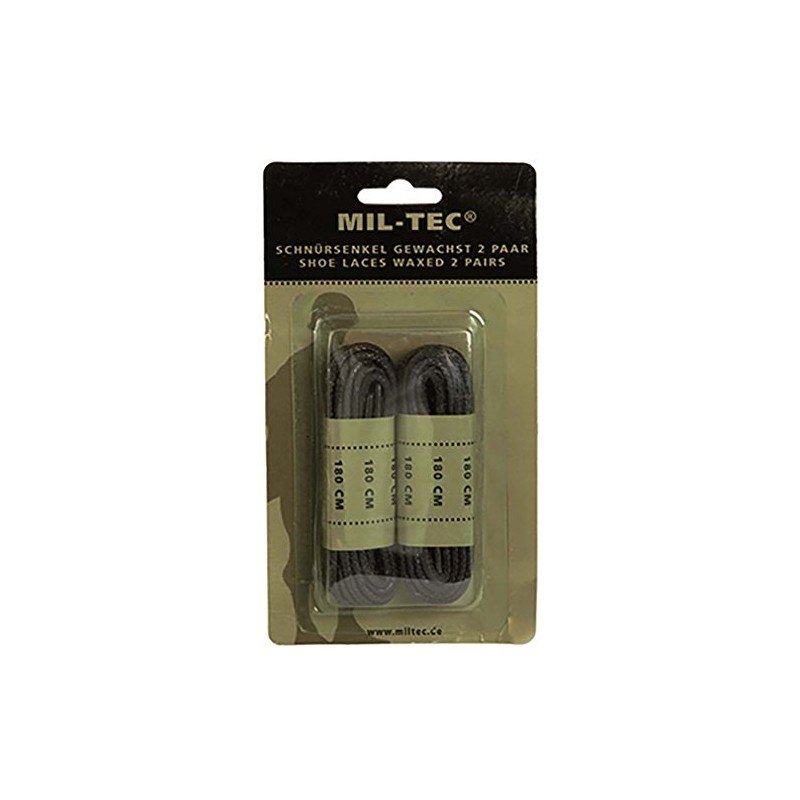 SCHNÜRSENKEL GEWACHST SCHWARZ 140CM