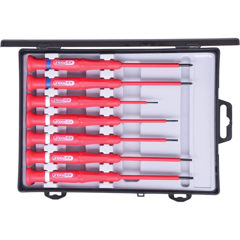 KS Tools 500.6165 Insulated precision screwdriver set, 7 pcs