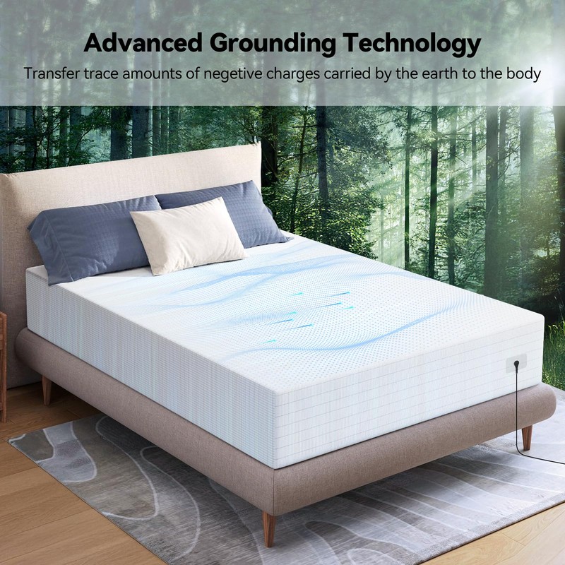 Warmiehomy Grounding Fitted Sheet, Double Size Grounding Mat Earthing UK