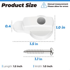 2 Pack Replacement Andersen Screen Door Latch Compatible with Andersen Screen Door Lock, Fits for Anderson Sliding Door Latch, Anderson French Wood Hinged Screen Doors, Patio Door - White