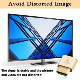 Furjosta HDMI Dummy Plug fit-Headless Display Emulator DDC EDID Fit Headless Ghos with Windows Mac OSX Great for Computer Desktop Support 1920x1080@60Hz Highest 2k 144hz-10P