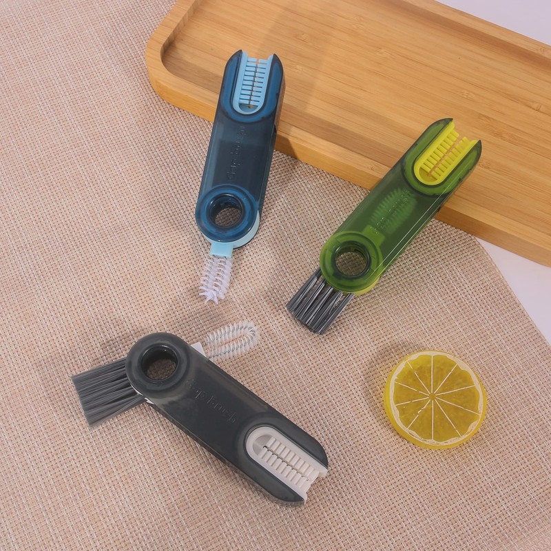 3 in 1 Cup Lid Gap Cleaning Brush Set, Multifunctional