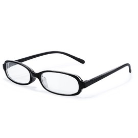 HASFOX Oval Eyewear Frames Clear Lens Bayonetta Fake Glasses Retro Fashion Office-Siren Aesthetic Y2K Style E220819