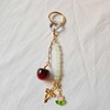 Cherry Keychain Bow Beaded Keychain Bag Charms for Handbags Cute