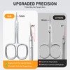 THRAU Cuticle Scissors Extra Fine for Manicure and Pedicure, Curved