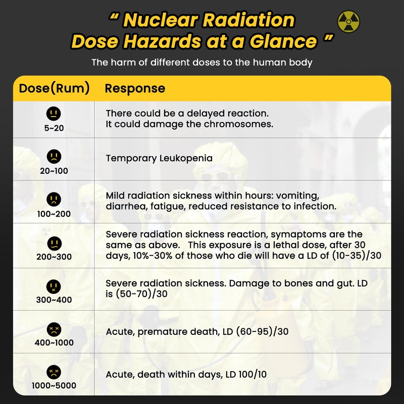 Geiger Counter Radiation Detector, Dosimeter Radiation Detector with LCD Display,