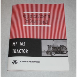 Ferguson Massey Ferguson MF 165 Tractor Operators/ Owners Manual, Gas & Diesel, 1965-1979