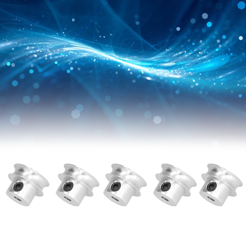 5 Pack Screw Fixed Round Pulley Durable VShaped Pulley with