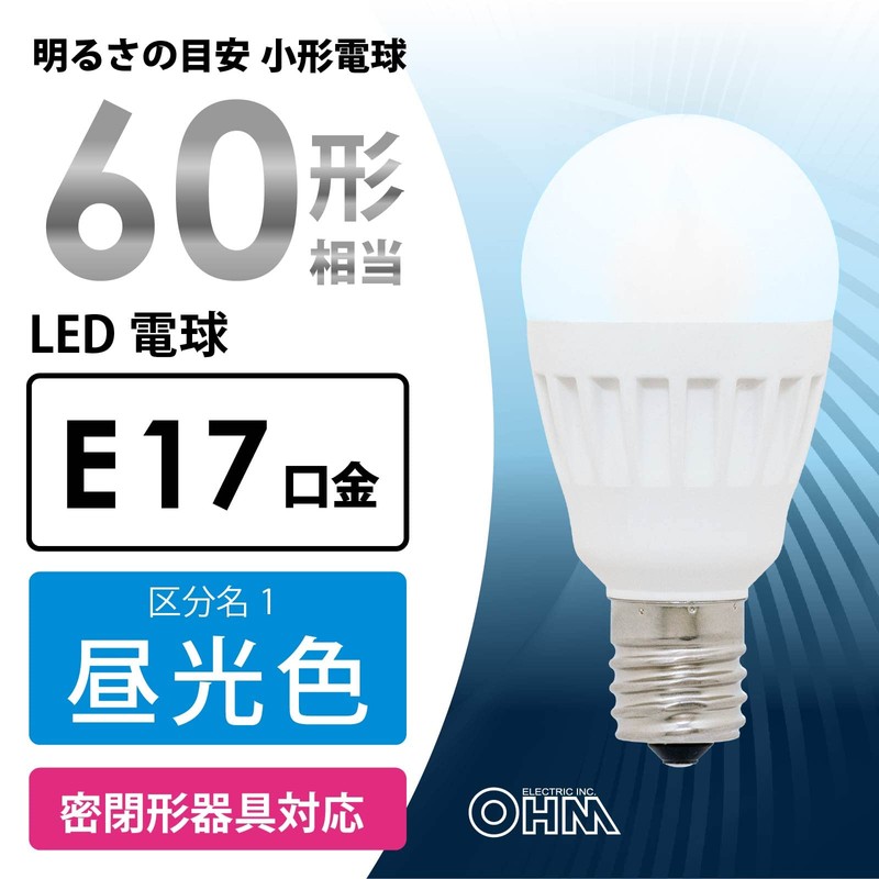 Ohm Electric LDA6D-G-E17 IS51 06-4479 OHM LED Bulb, Small E17