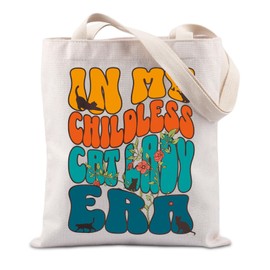 In My Childless Cat Lady Era Gift Election Political Animal lover Gifts Democratic Votes Gift Tote Bag (CAT LADY ERA CA)