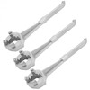 ZUDKSUY 3Pcs Aluminum Gallon Bung Wrench, Lightweight Drum Wrench, Non Sparking Bung Wrench for Opening Barrels 10 15 20 30 55 Gallon Drums Fit 2 Inches and Some 3/4 Inches Bung Caps