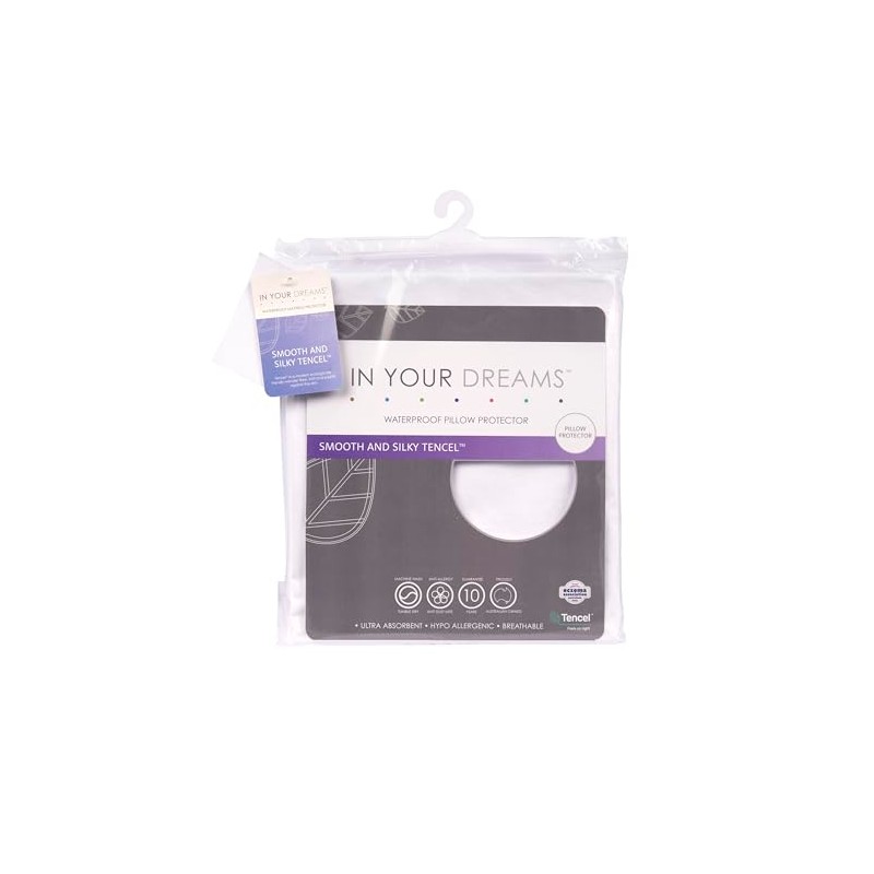 In Your Dreams Tencel Waterproof Pillow Protector, White