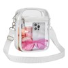 Clear Crossbody Bag Stadium Approved,Transparent Messenger Shoulder Bag for Concert,