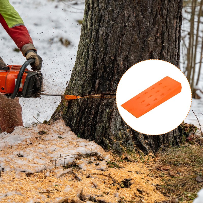 sourcing map 2Pcs Felling Wedges Tree Cutting 8" Plastic Chainsaw
