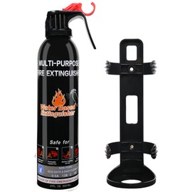 Fire Extinguishers for Home, 1 Pack Vehicle Fire Extinguisher with Mount, Portable Fire Extinguisher Effective on A, B, C, K Fires, Water-Based Extinguisher for Car Boat Office Truck Kitchen Garage RV