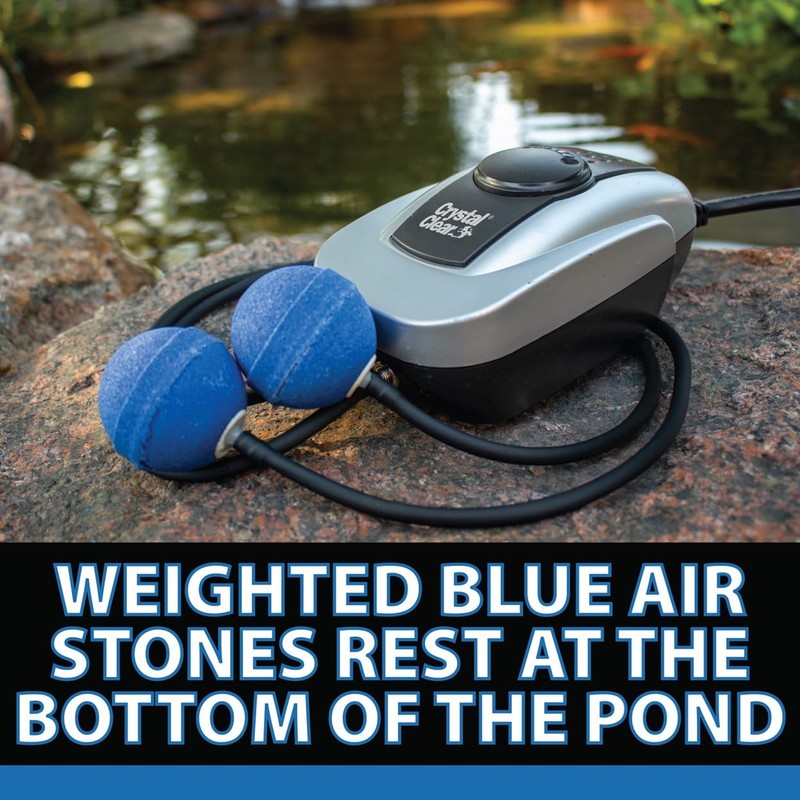 CrystalClear PondAir 2, Complete Aeration Kit, Whisper Quiet Water Garden