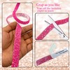 Nubarssy Self Adhesive Pink Resin Rhinestone Strips Rhinestones Ribbon，4 Yards