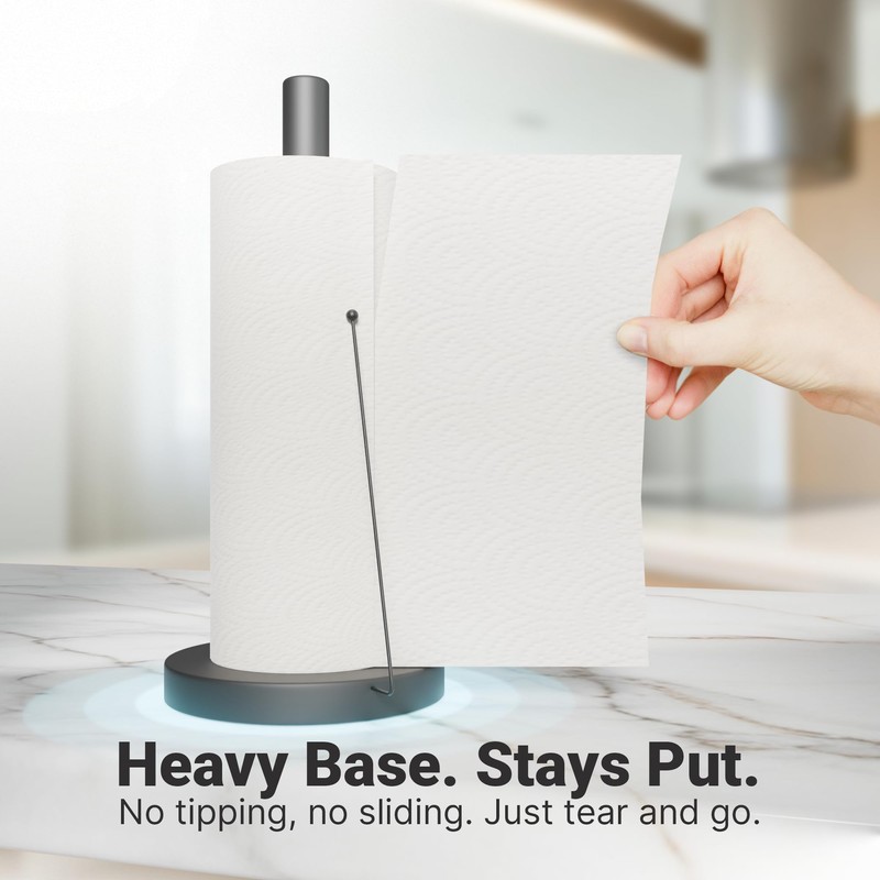 Minismus Standing Kitchen Roll Holder - Paper Roll Holder with