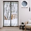 Easy-Install Magnetic Windproof Vinyl Curtain for Draft Blocking - Black 90x210 - Balcony, Entrance, Transparent Windbreak Windproof