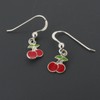 Touch Jewellery 925 Sterling Silver Cherry Design Drop Earrings with