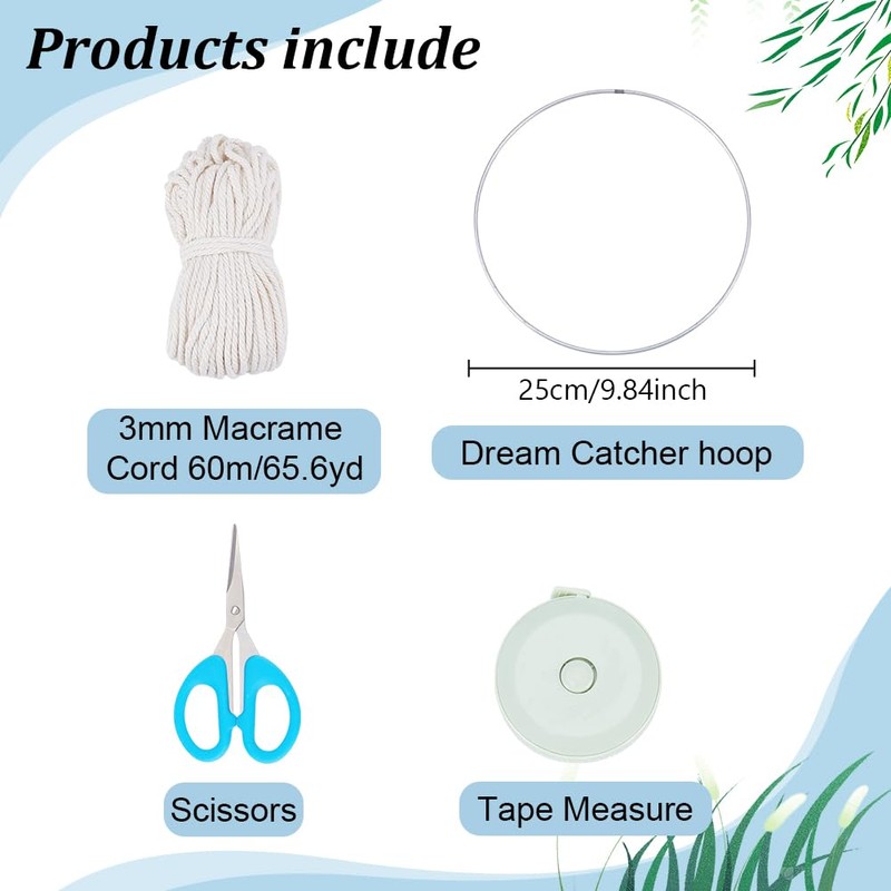 FREEBLOSS Macrame Tree of Life Kit Macrame Leaf Wall Hanging
