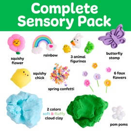 Creativity for Kids Sensory Pack: Garden Friends, Easter Basket Stuffers & Sensory Toys for Toddlers Ages 3-4+, Toddler Activities & Pretend Play Easter Crafts
