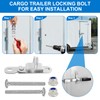 DAOSEC Heavy-Duty Cargo Trailer Door Latch Hasps (All 304 Stainless