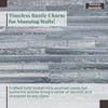 BoscoMondo 5.5 Inches Wide Barnwood Wall Planks, Rustic Solid Wood