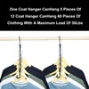 10 Clothes Hangers Space Saving Clothes Hangers with Double Hooks