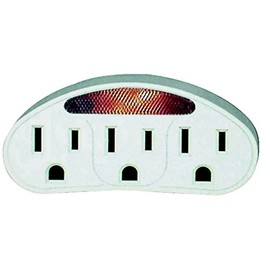 POWERZONE, Tap 3 Outlet Photo Nightlt Wht, EA