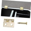 CIYODO Dollhouse Miniature Hinges 1/12 Scale Metal Cabinet Hinge with