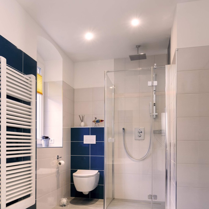linovum ISASO Recessed Spotlight LED Flat IP65 Brushed Aluminium for