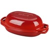 EDGING CASTING Enameled Cast Iron Oval Dutch Oven Pot with