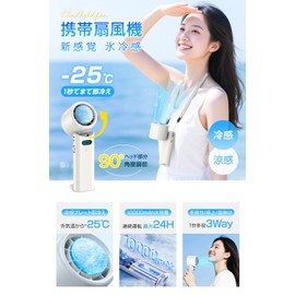 Portable Fan, Cooling Sensation, Handy Fan, 10,000 mAh, Super Large Capacity, Up to 24H Long Working Time, Equipped with Cooling Plate, 100 Levels of Wind Power Adjustable, 90° Folding, Handheld Fan