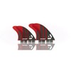 DORSAL Surfboard Fins Quad 4 Set FCS Compatible Red
