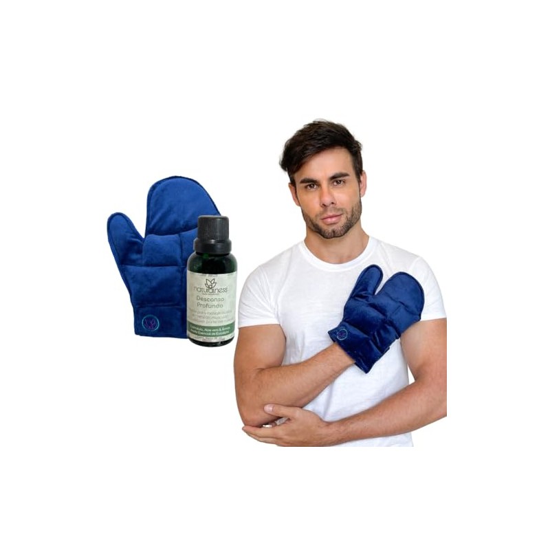Paquete-Compresa de semillas para Mano (Guante) Y Aceite para masaje