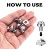 110 Pcs/55 Set Rack Mount Cage Nuts and Rack Screws