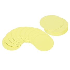 PATIKIL 2inch Circle Card Stock, 36Pcs Round Shape Cutouts Paper Thick Cardstock Coaster for DIY Craft Projects Classroom Bulletin Board Decor, Light Yellow