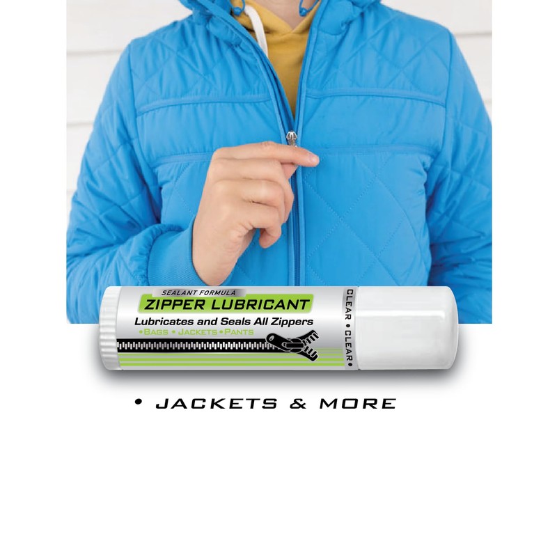 LOCKSTIX Zipper Lubricant – 100% Organic, Water-Resistant, Odorless Formula for